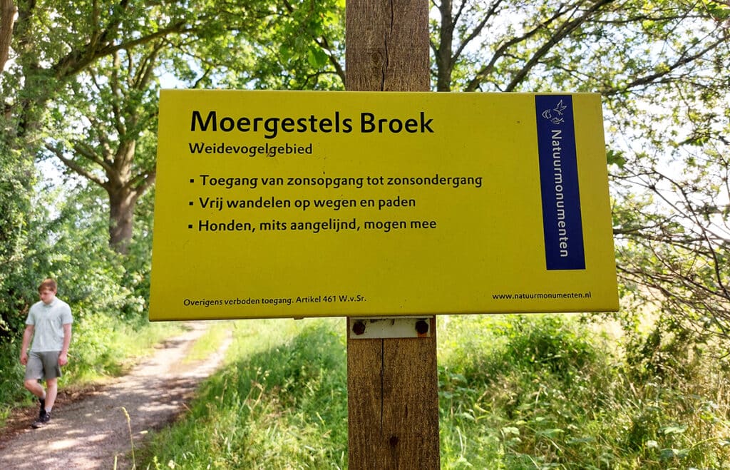 Informatiebord van het Moergestels Broek