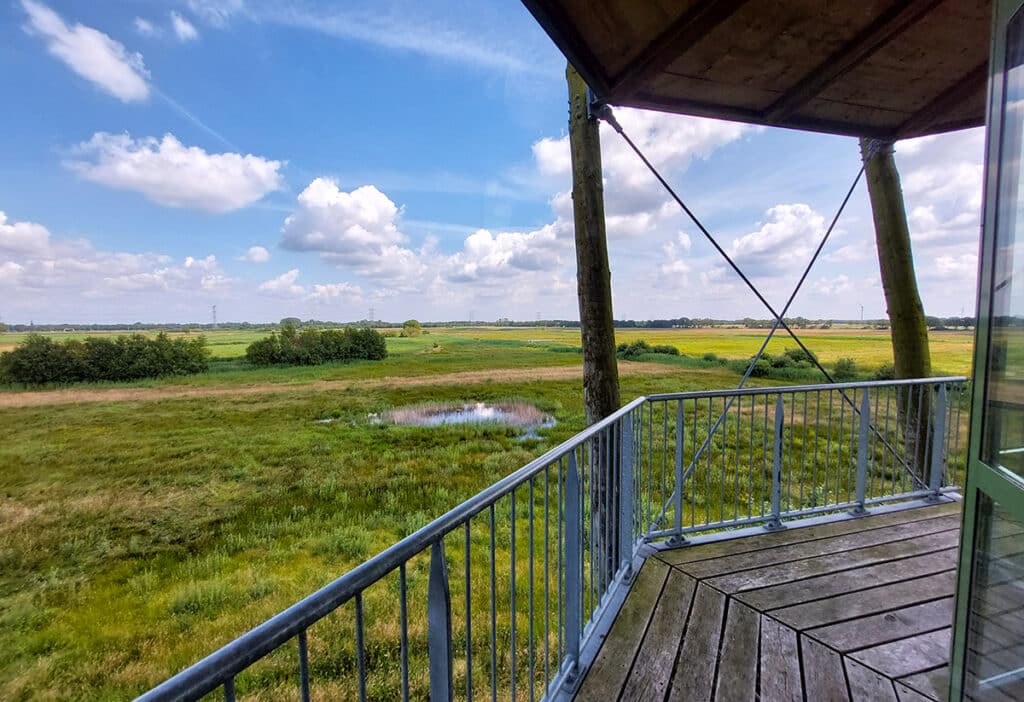 Uitzicht vanaf uitkijktoren De Reuselhoeve