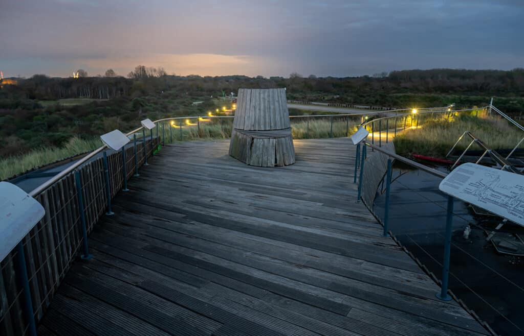 Daklandschap bij uitkijktoren Aan Zee