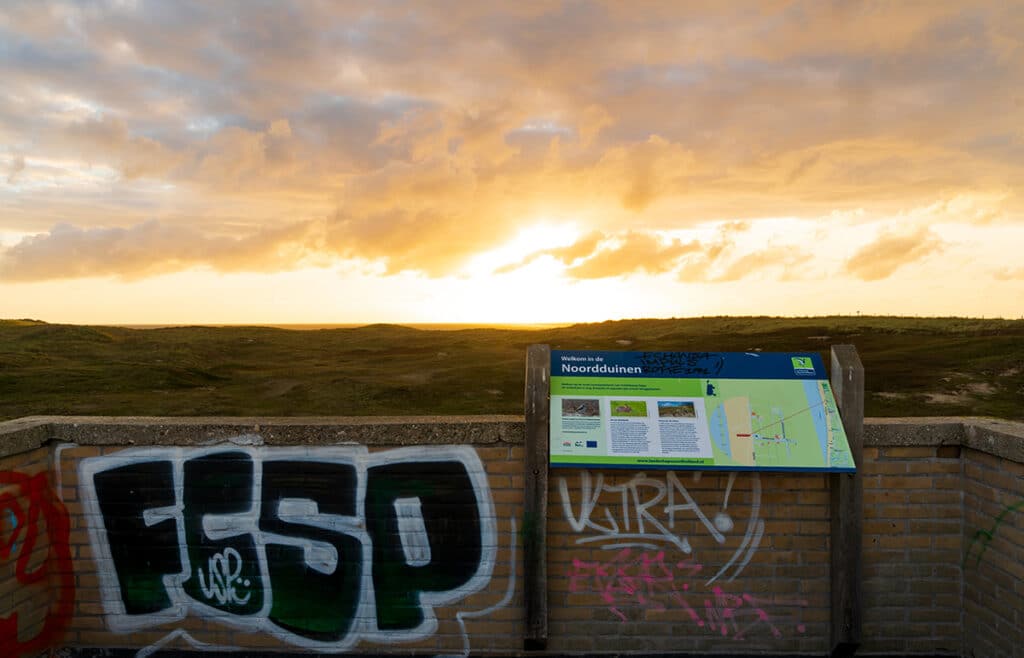 Uitzicht vanaf uitkijktoren Aan de Zanddijk in Den Helder