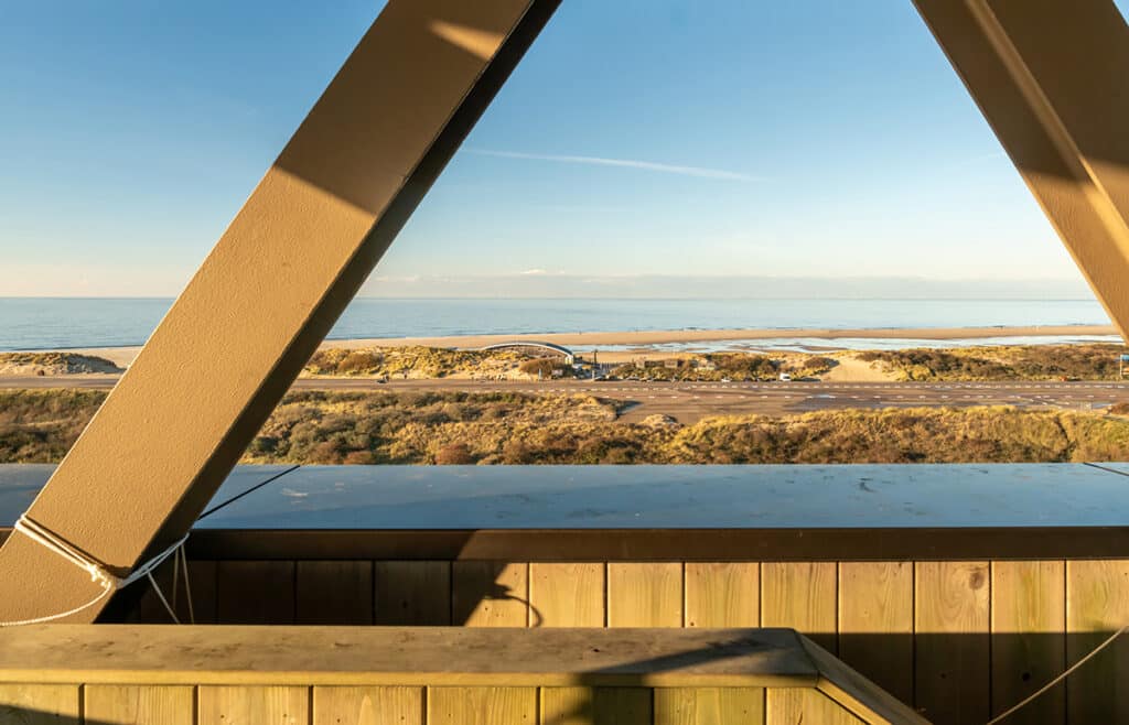 Uitzicht vanaf uitkijktoren De Zeearend