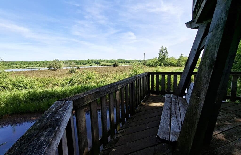 Eerste uitkijkplatform vanaf uitkijktoren Straelens Broek